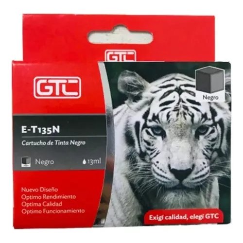 [112827] Gtc Cartucho Alternativo Epson T135 Tx125 Tx135 Negro 