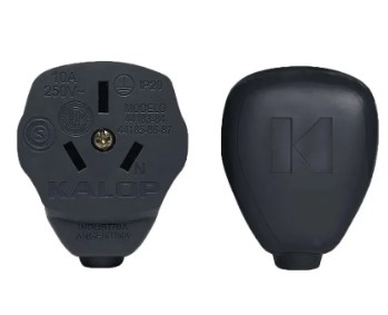 [112833] Ficha Hembra 3 Patas Salida Lateral Plana 10A 220V Blanco O Negro