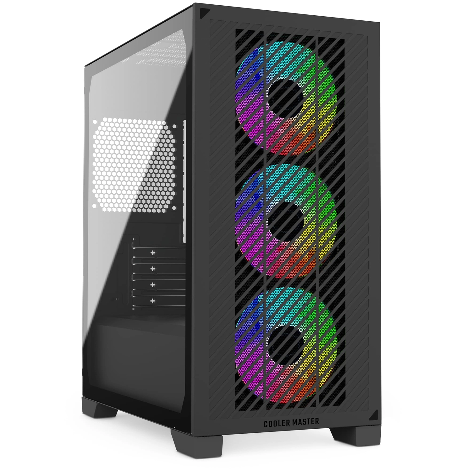 [112848] Gabinete Cooler Master Elite 301 Black 3 Fans Argb S/Fuente