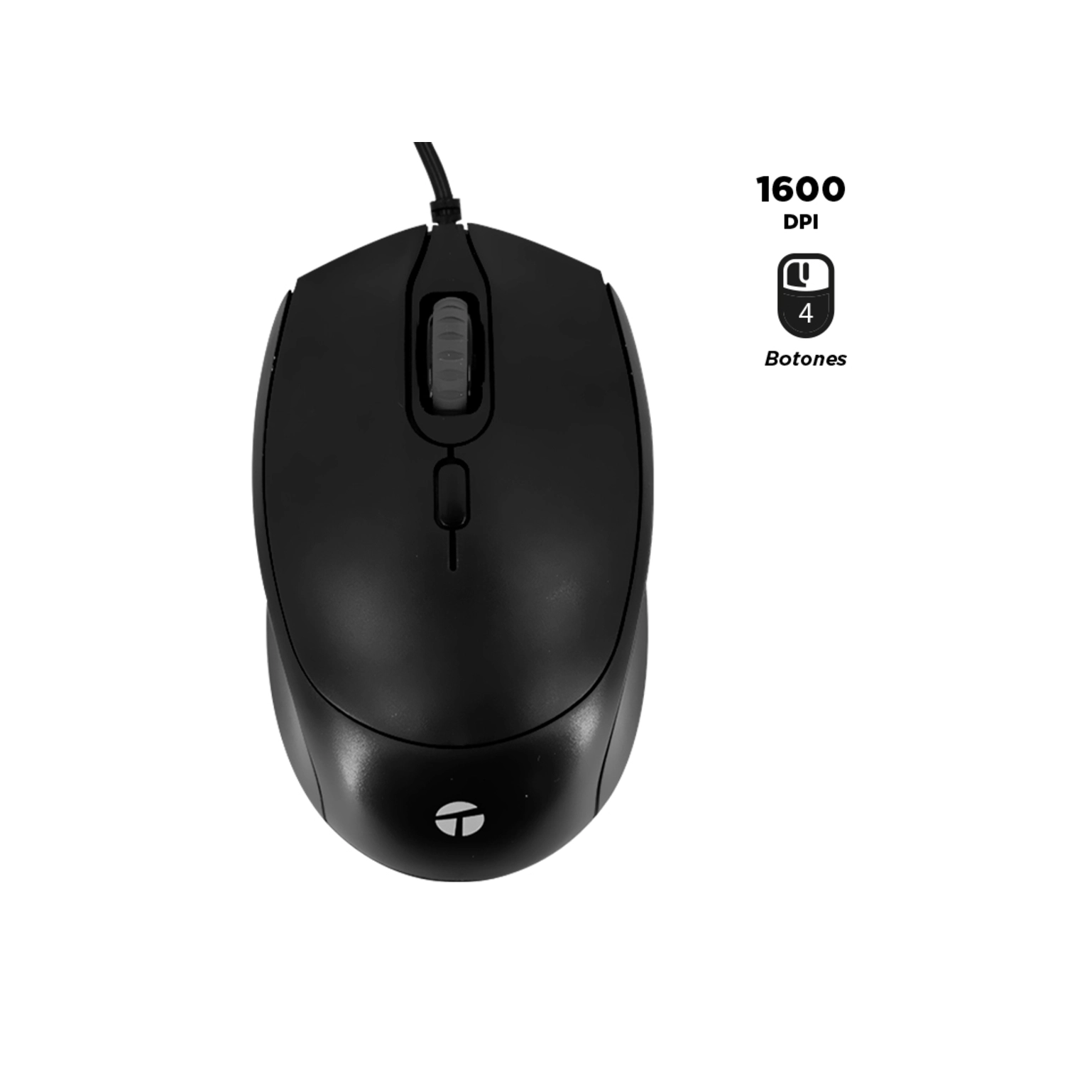 [112946] Mouse Teros Te-1222S C/Cable Black