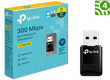 [113008] Tp-Link Placa de Red Wifi Usb Tl-Wn823N Mini 300Mbps 