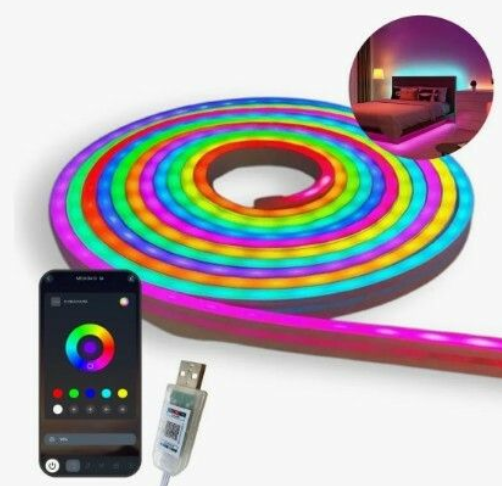 [113121] Luz Neon Flexible 5 Mts Usb 5V App Smart - Modv-00Dx