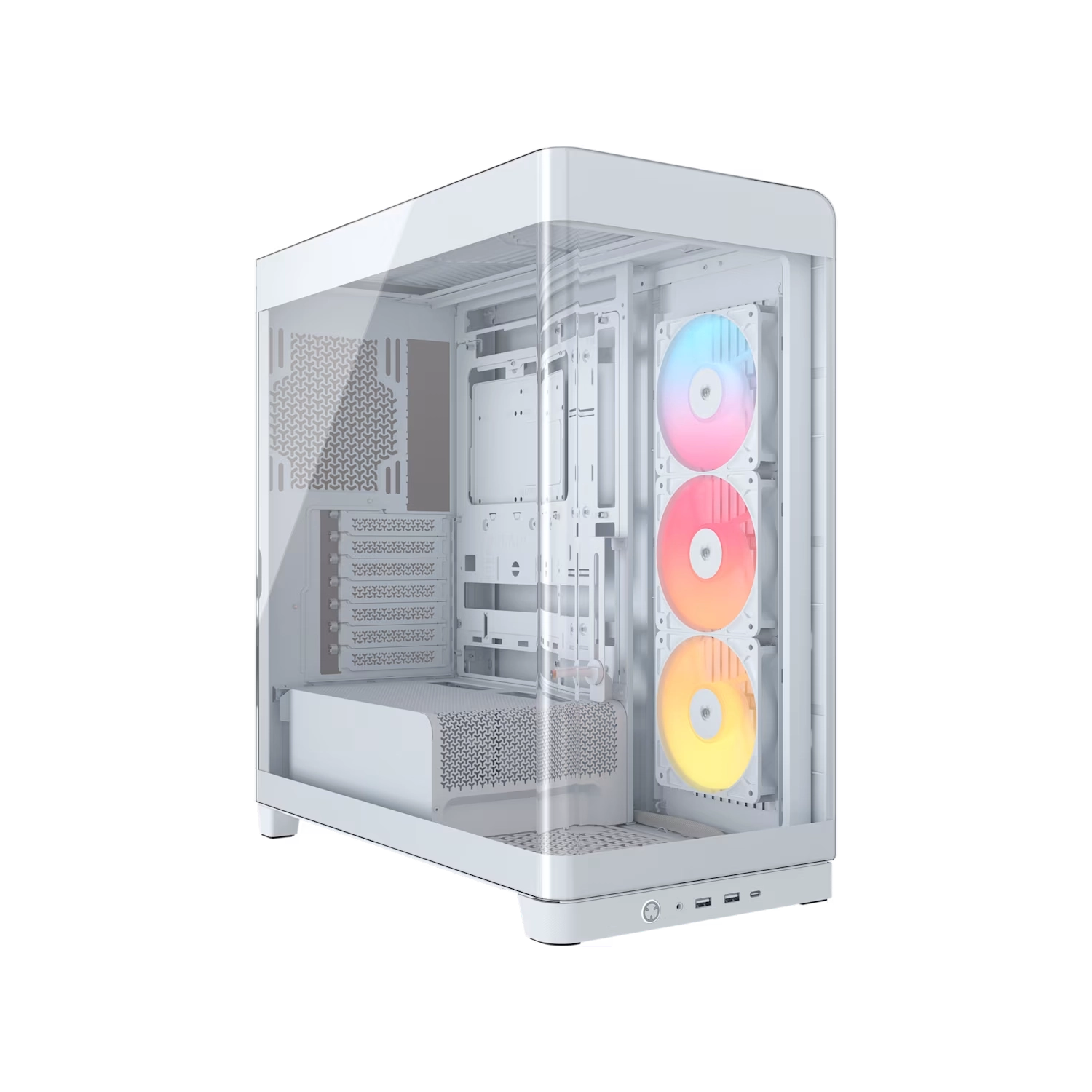 [113252] Gabinete Corsair Frame 4500X Rs-R Argb Mid Tower De Cristal Panorámico Blanco