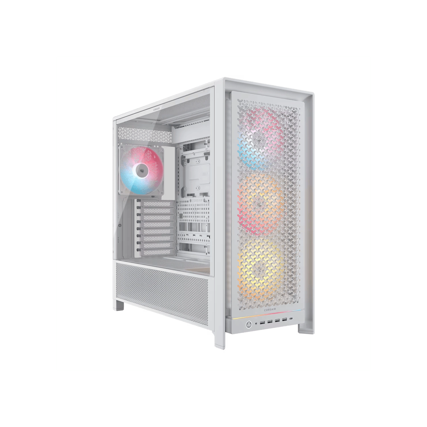 [113254] Gabinete Corsair Frame 5000D Rs Argb Mid Tower Aire Elevado Blanco