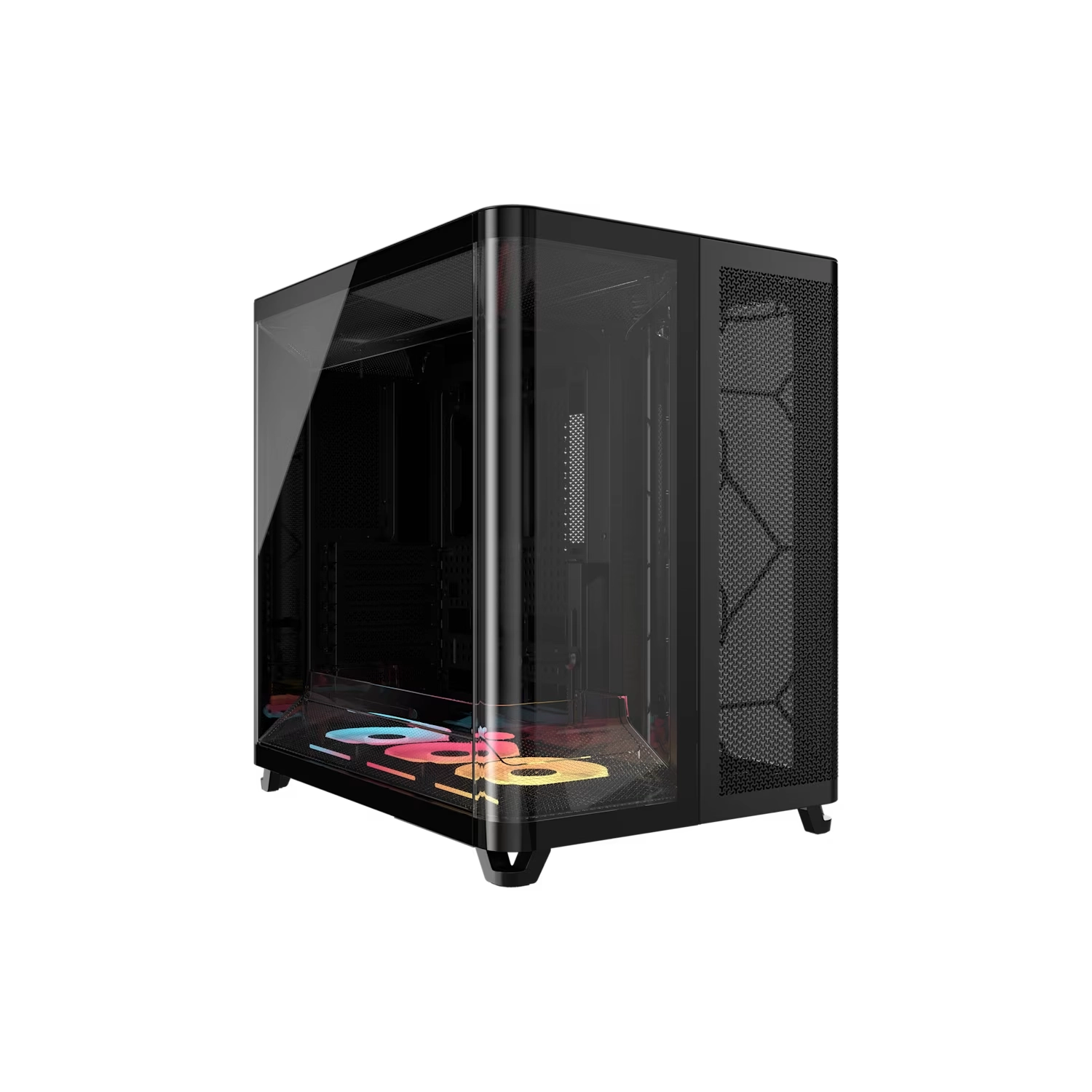 [113329] Gabinete Corsair Air 5400 Lx-R Rgb Icue Link Mid Tower Con Triple Cámara Negro
