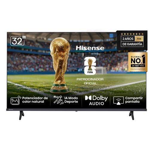 [113470] Tv Led 32 Hisense 32A42K - Hd Smart Tv Hdmi So Vidaa U5 Negro (9132A42K)