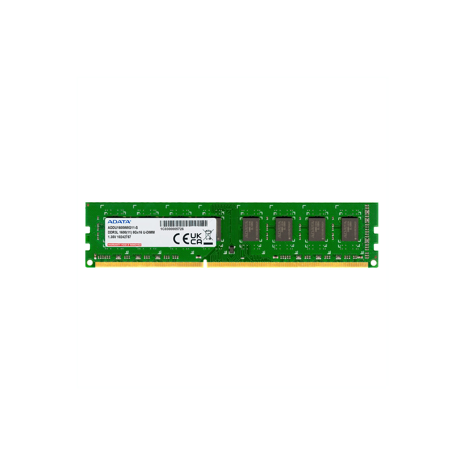 [113542] Memoria Ram Udimm Adata 8Gb Ddr3L 1600Mhz Cl11 1.35V