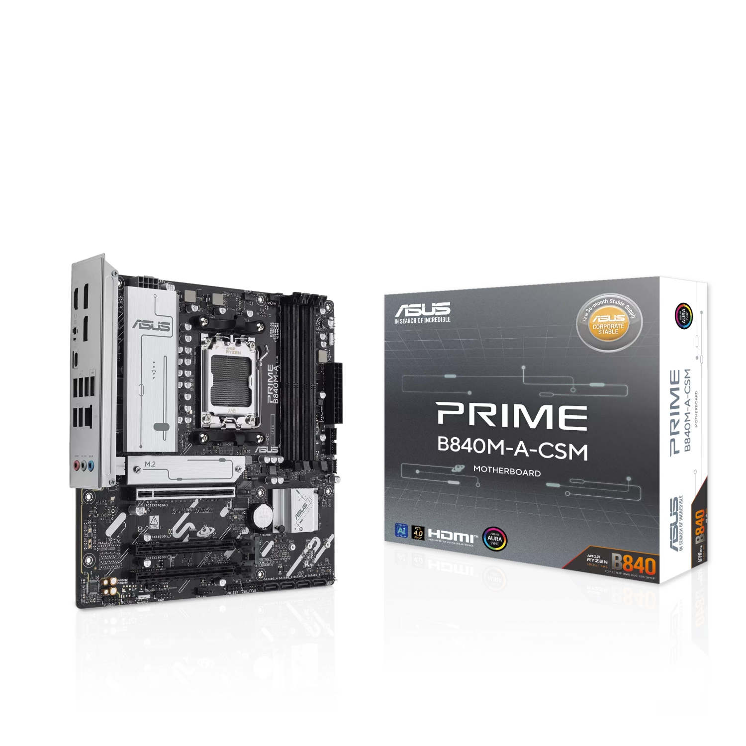 [113548] Motherboard Asus Prime B840M-A-Csm Am5 Ddr5