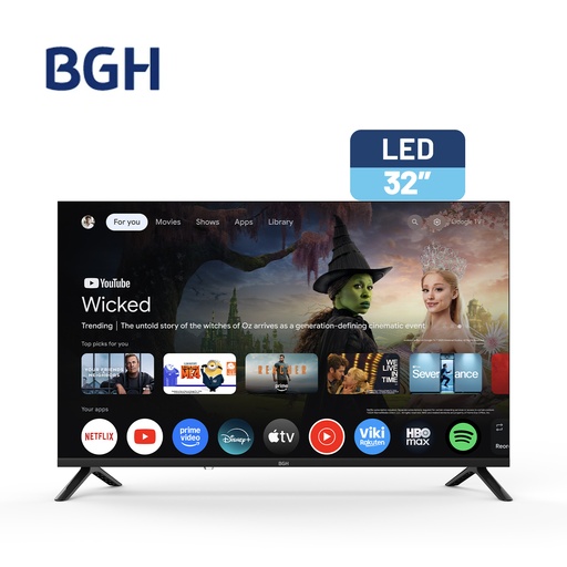 [113590] Tv Led 32 Bgh B3226G5G - Hd Netflix Youtube Disney Google Tv (Pne040309)