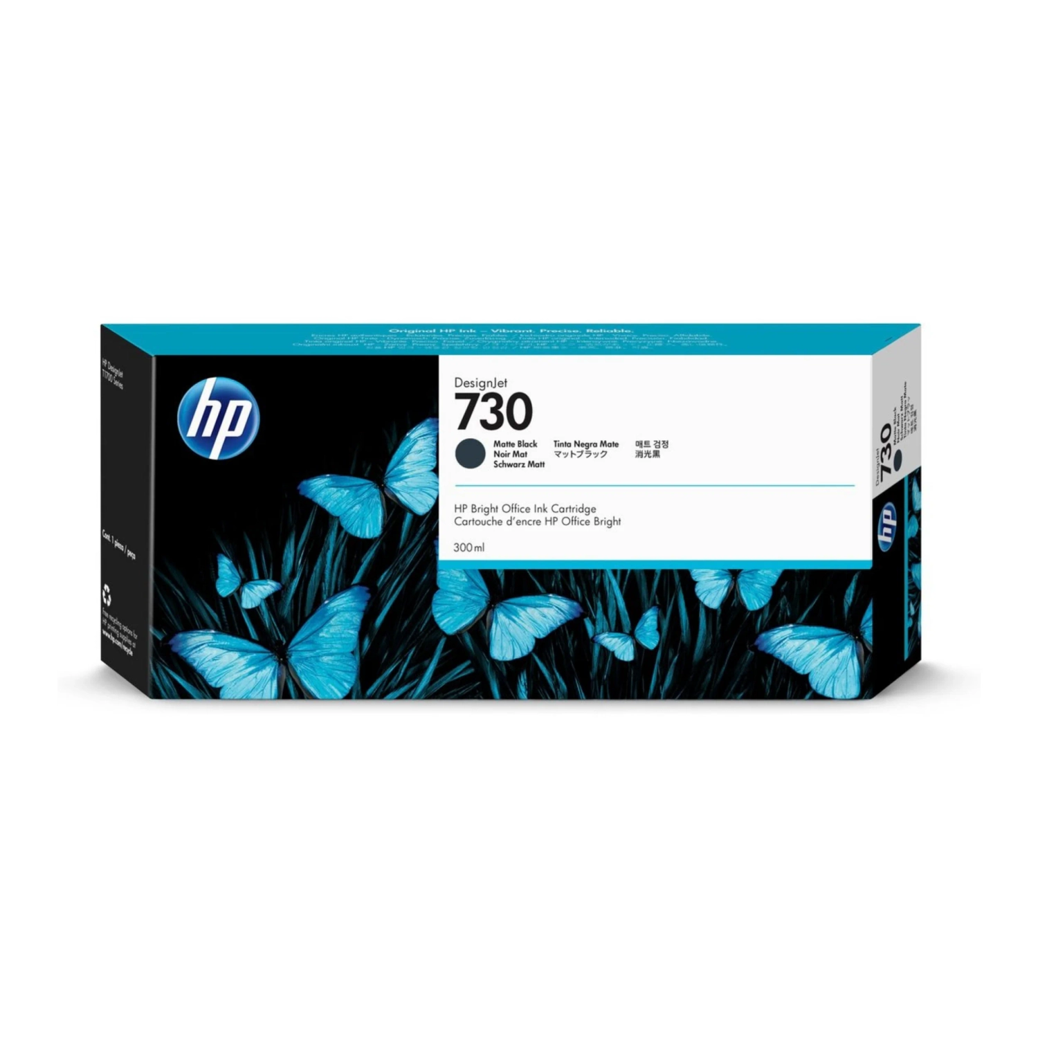 [113657] Cartucho De Tinta Plotter Hp  730  Negro  Mate Alta Capacidad