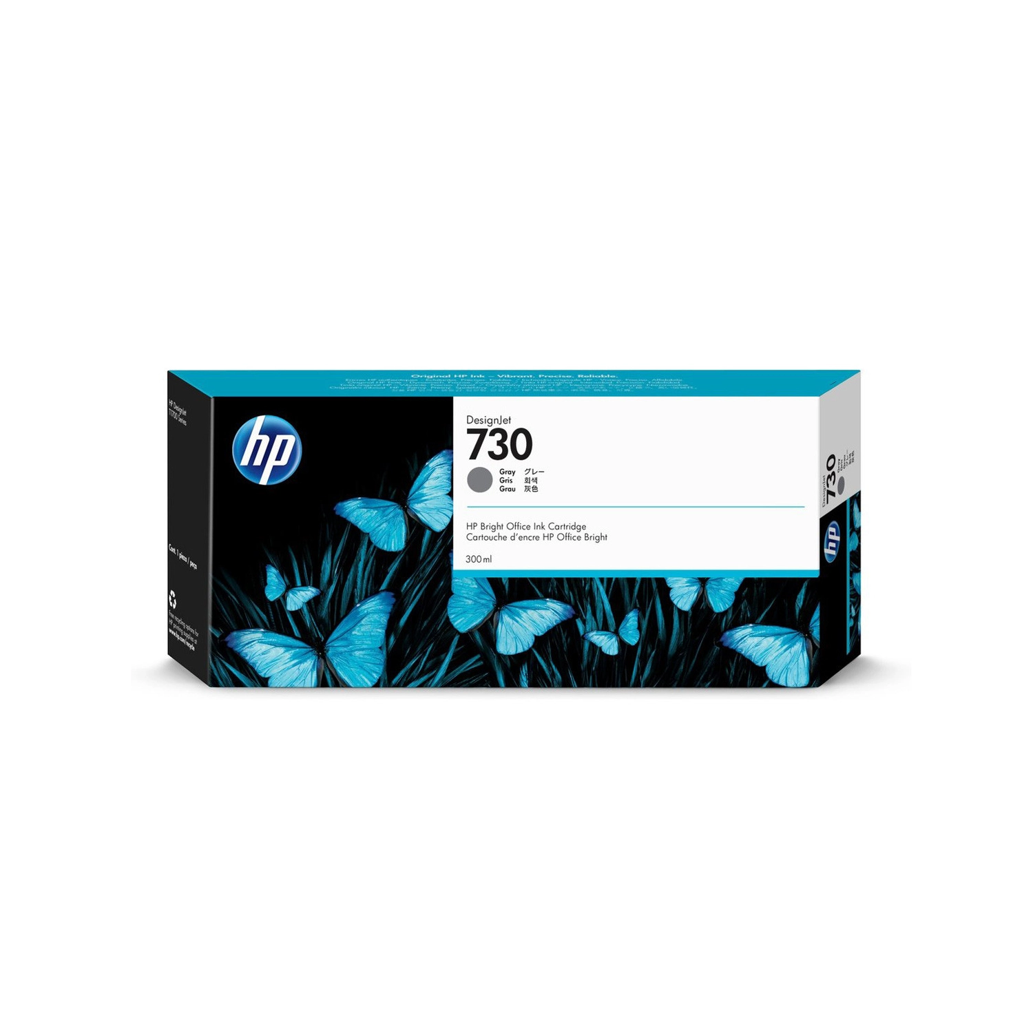 [113658] Cartucho De Tinta Plotter Hp  730 Gris Alta Capacidad