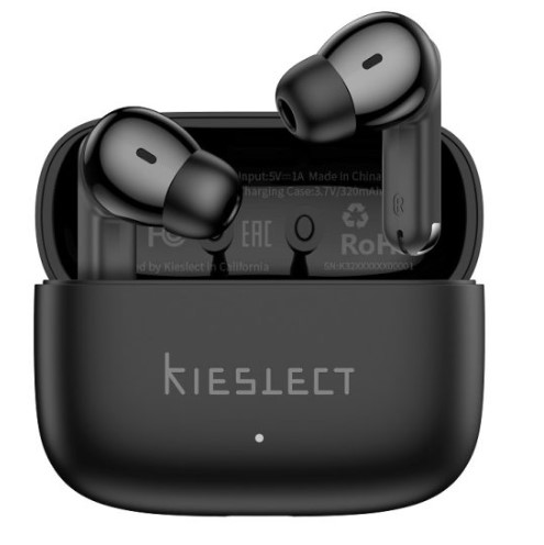 [113743] Kieslect Adjustable Earbuds Jetblack Inteligentes Con I.A Traductor De 164 Idiomas , App Ios Android