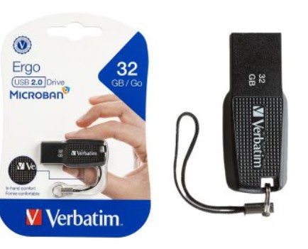 [951479] Pendrive 32Gb Verbatim Ergo Microban Usb 2.0 Negro