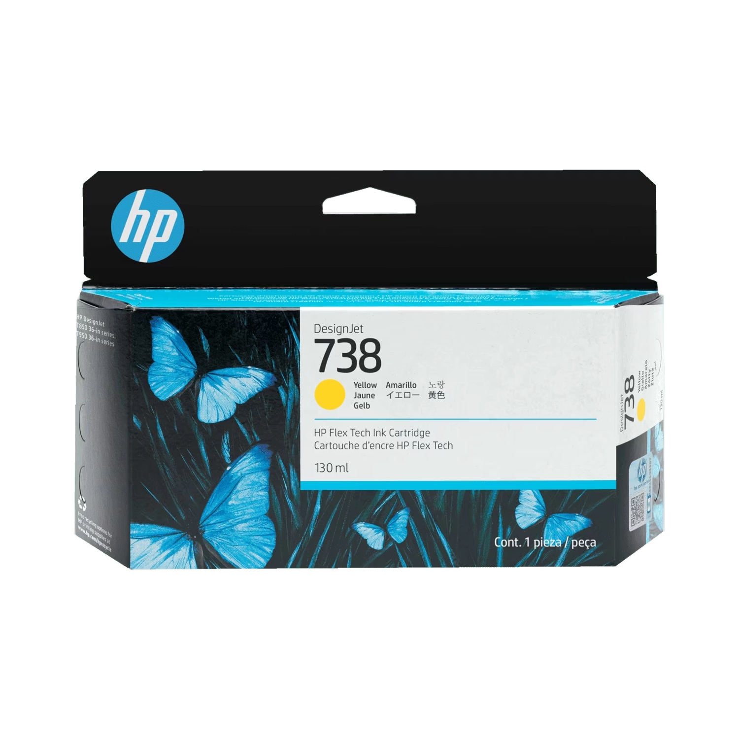 [951514] Cartucho De Tinta  Plotter Hp 738 Amarillo