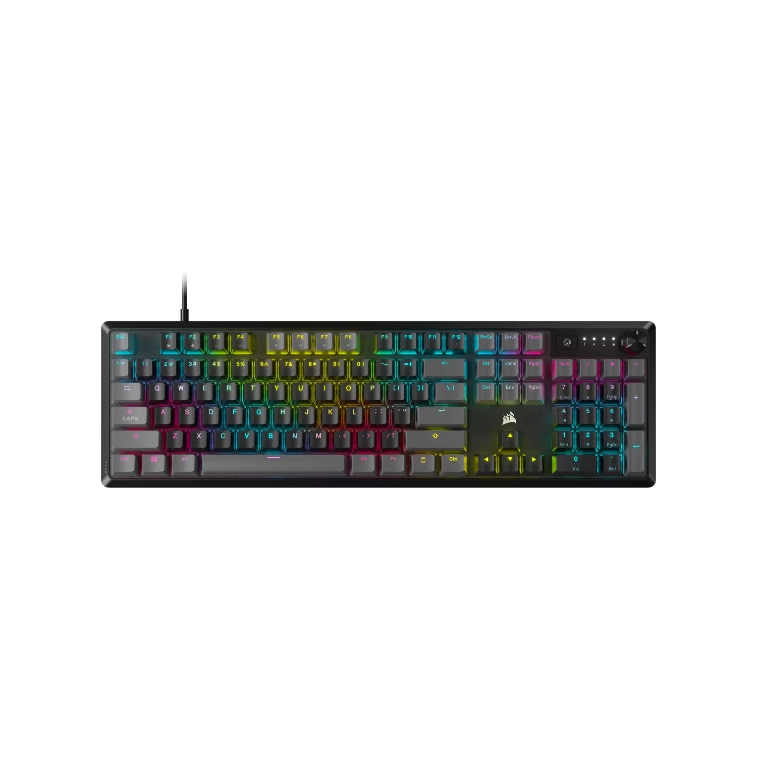 [951557] Teclado Gamer Mecánico Corsair K70 Core Rgb Usb Gris En