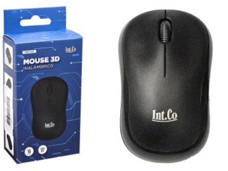 [951555] Mouse Intco Rdb-500 3 Botones Hasta 1200Dpi Usa 2Xaaa No Incluidas 2.4Ghz Inalambrico Dimensiones 100X6X3.9Cm Negro