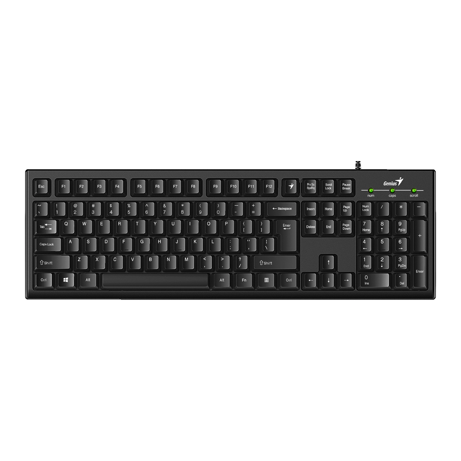 [951733] Teclado C/Cable Genius Kb-100 Negro