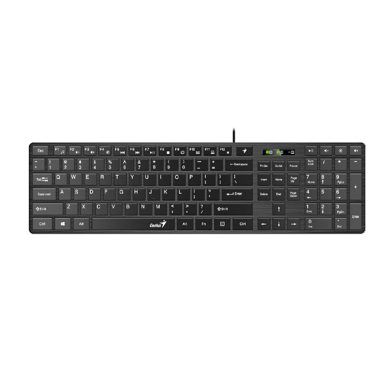 [951735] Teclado C/Cable Genius Slimstar 126 Negro
