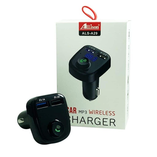 [9749] Alsa29 Modulo Transmisor Fm Cargador Celular Bluetooth Mod A29 Usb 12V