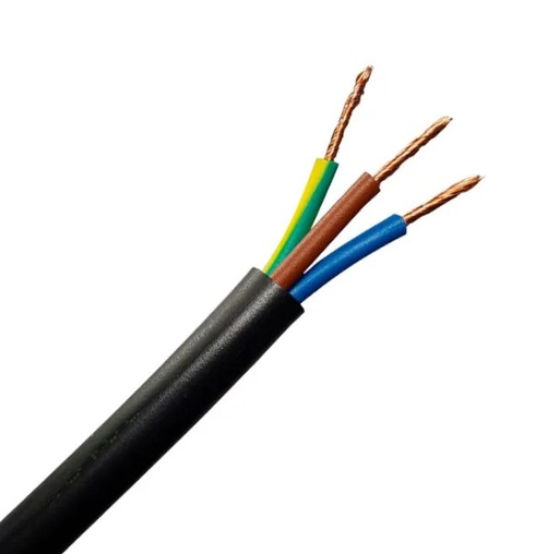 [9125] Argenplas Cable T.Taller 3 X 4 Mm2 Negro Iram Nm 247-5 - X 1 Metro