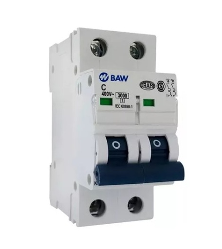 [7320] Baw K42C32 - Interruptor Termica Bipolar Termomagnetica Tm 2P-32A-4,5Ka-C