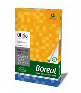[8661] Boreal Resma Oficio 75 Grs 500 Hojas