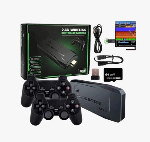[9287] Consola Juegos M8 Hdmi - 20000 Juegos Ps1 Sega Arcade Family Atari 2 Joysticks Inalambricos 2Xaaa - No Incluidas - Usb Al Tv