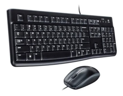 [401] Combo Logitech Teclado + Mouse Mk120 Usb Black