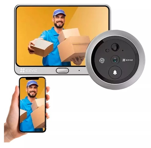 [4821] Ezviz Dp2C - Video Portero 2Mpx Mirilla Wifi Ip Zinc