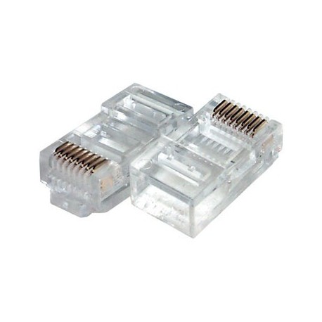 [529] Ficha De Red Rj45 Cat5 Para Cable Utp Redes Cctv B322 Nm-R04