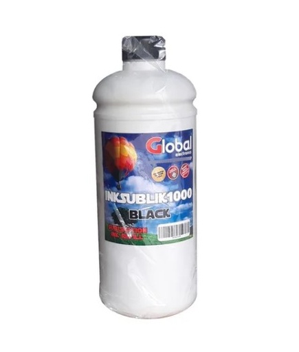 [5172] Global Inksublik1000 Tinta Premium Sublimacion Black Botella 1000 Cm3