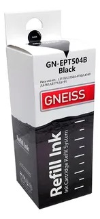 [5196] Gneiss T504 Serie L Tinta Epson Alternativa 140 Ml Black Negra