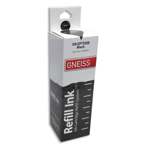 [7572] Gneiss Tinta Epson Alternativa T555 70Ml Black Fotografica Epson L8160 8180