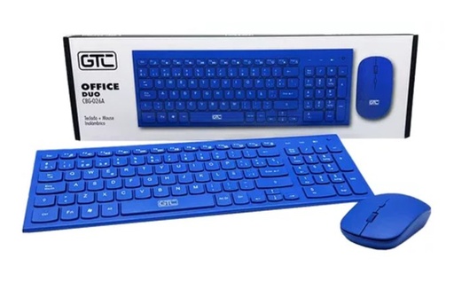[9450] Gtc Cbg-026A Combo Office Teclado Mouse Duo Inalambrico Wireless Usb Slim