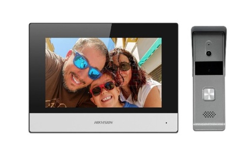 [9433] Hikvision Ds-Kis303-P Video Portero Hybrido Intercom Kit App Antivandalico