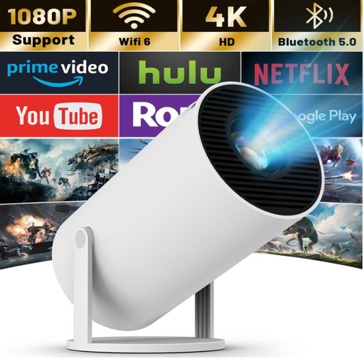 [8912] Mini Proyector Transpeed Hy300Pro 1Gb 8Gb 1080P 1Xhdmi 1Xusb Smart Dual Band Wifi6 Bluetooth Android 11 Hasta 130" 8000 Lumenes