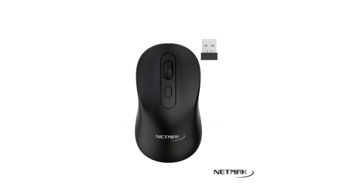 [9248] Netmak Mouse Nm-M640 2.4Ghz + Bt Recargable Negro