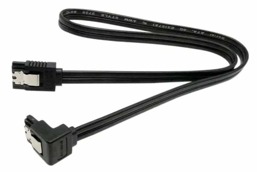 [3938] Netmak Nm-C06 Cable Datos Sata Con Trabas Color Negro/Rojo X 1 Unidad