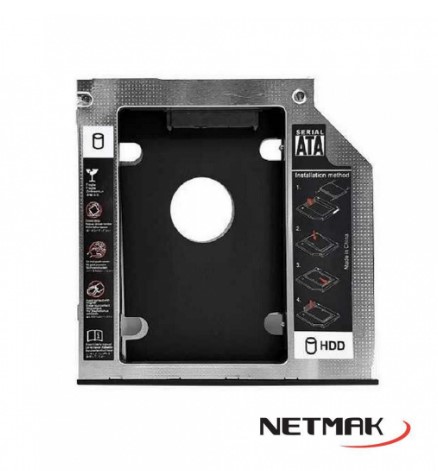 [1263] Netmak Nm-Cad2 Caddy Disk Sata 2.5" 12.7 Mm