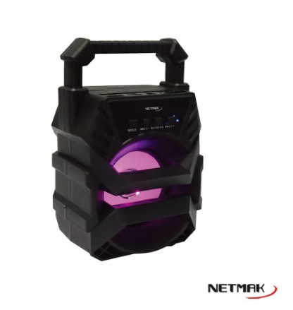[9262] Netmak Nm-Drake Parlante Bluetooth Inalambrico Luces Led 3"
