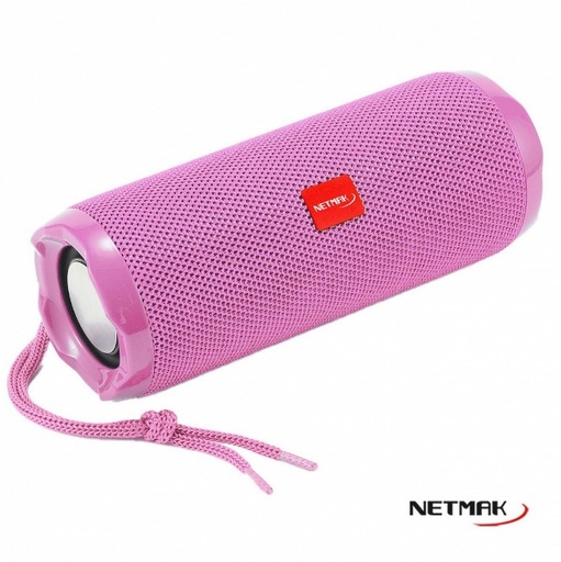 [9282] Netmak Nm-Flow-P Parlante Portatil Bluetooth 10W Color Rosa