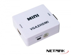 [1416] Netmak/Int Co Nm-Hd2 - Switch Conversor Vga + Audio A Hdmi