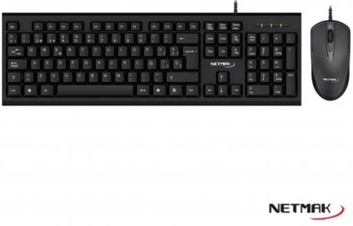 [9405] Netmak Nm-Kb340 Combo Teclado Mouse Cable Usb