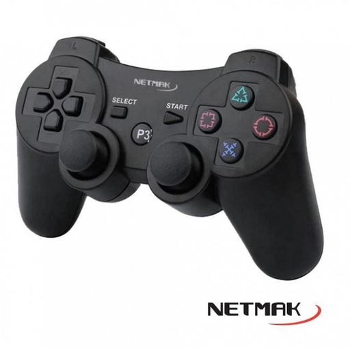 [2816] Netmak Nm-P310 - Gamepad Joystick Ps3 Bluetooth Black