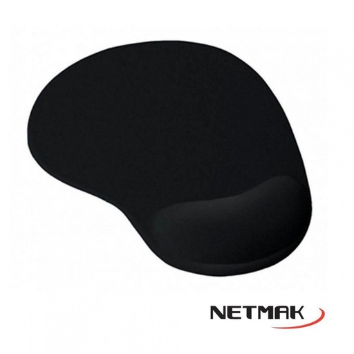 [3925] Netmak Nm-Pgel Mouse Pad Gel Black Negro
