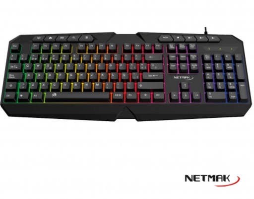 [9410] Netmak Nm-X402 Teclado Gamer Retroiluminado Usb