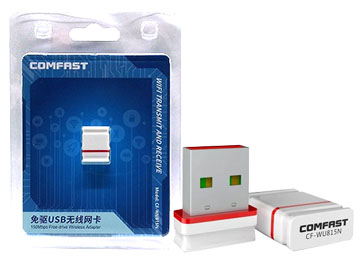 [7521] Placa De Red Wifi Usb Comfast Cf-Wu815N 150Mbps 2.4Ghz Mini Nano Chipset Rtl8188Gu W10 Free Driver Adaptador Antena