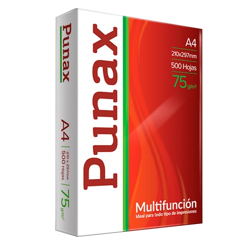 [1659] Punax - Resma De Papel 500 Hojas A4 De 75 Grs Multifuncion