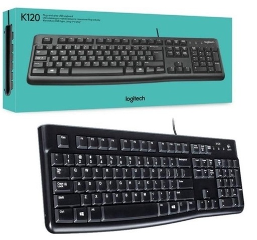 [1895] Teclado Logitech K120 Usb Negro