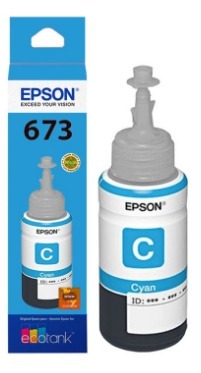 [1942] Tinta Epson Original T673 / L800 / 70Ml. Cyan